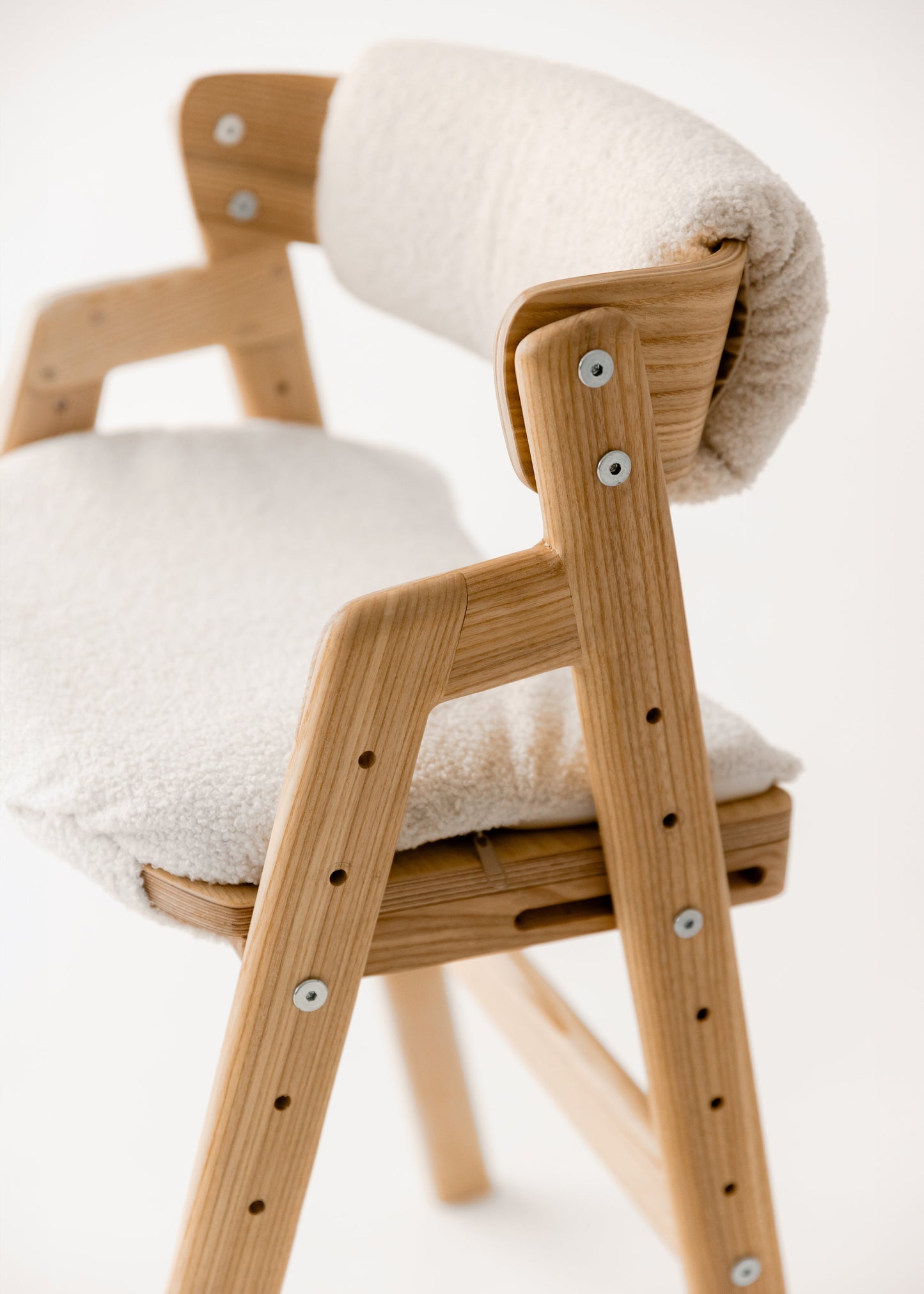 Growing wooden chair for kids