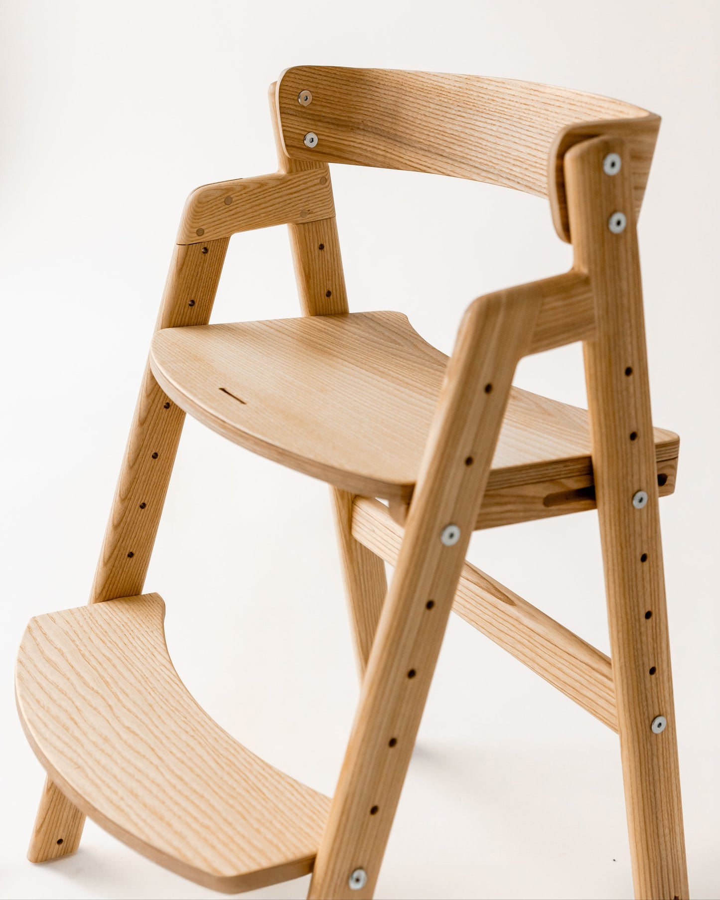 Growing wooden chair for kids