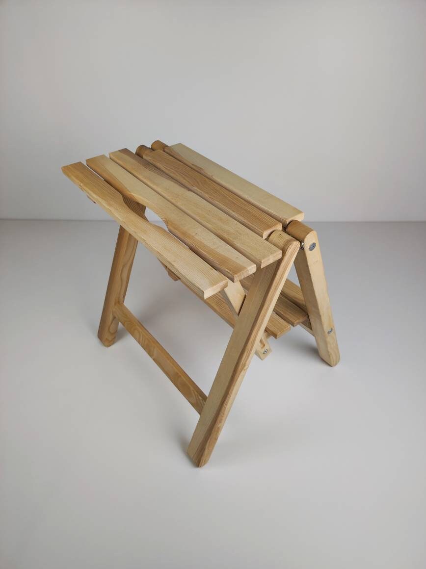 Foldable Woooden Step Stool (2-step Ladder)