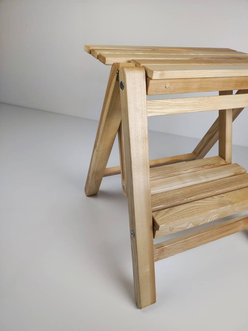 Foldable Woooden Step Stool (2-step Ladder)