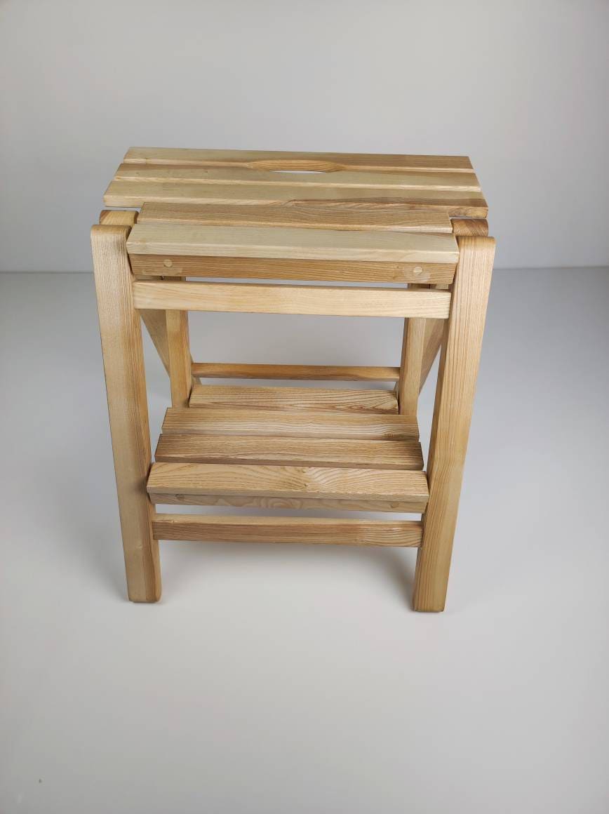 Foldable Woooden Step Stool (2-step Ladder)